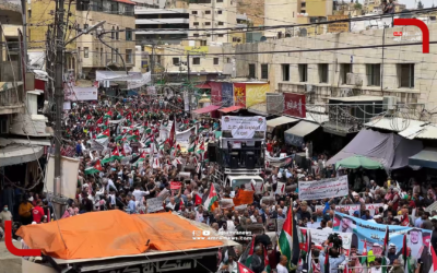 مسيرة حاشدة في عمان دعماً للشعب الفلسطيني في ذكرى النكبة